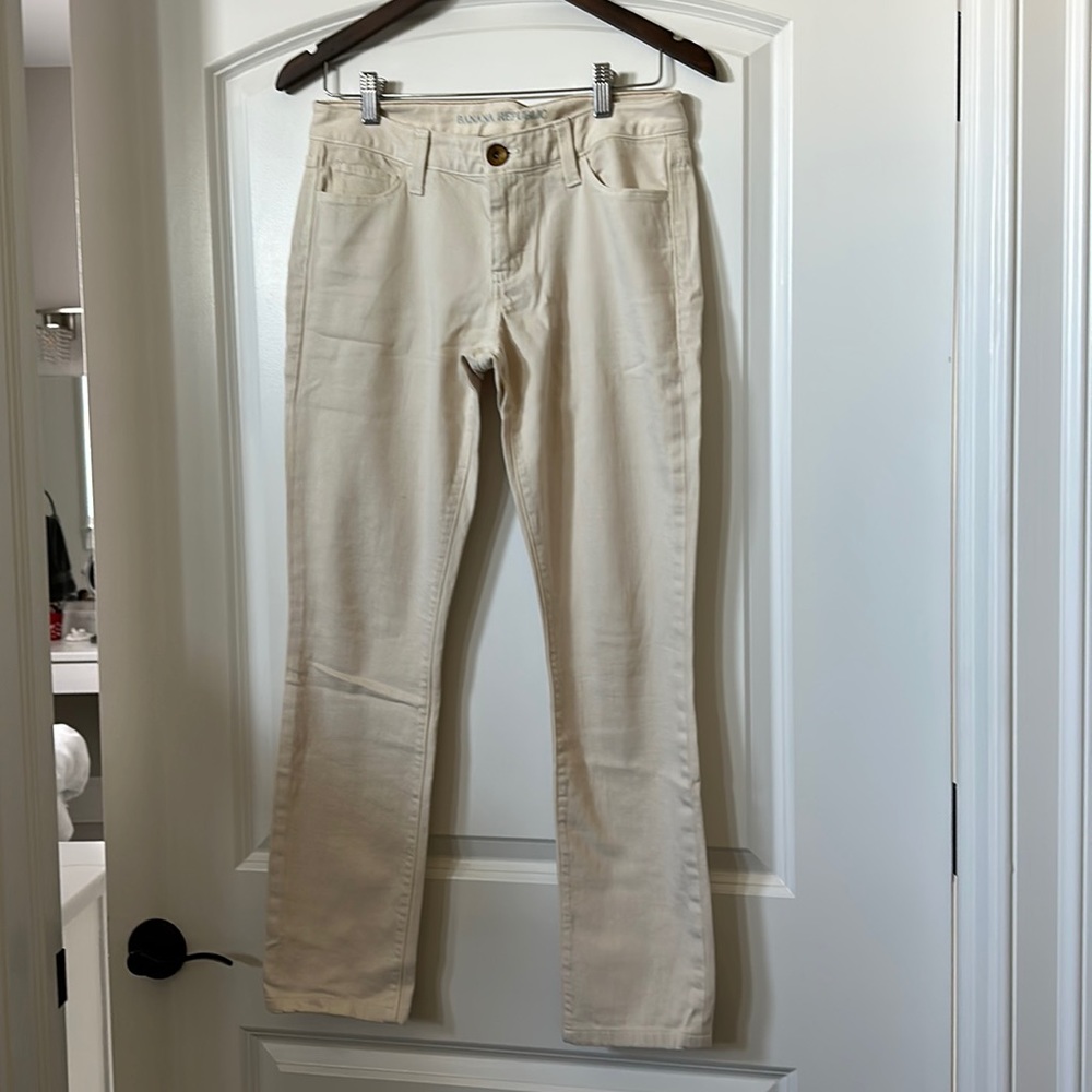 Midrise, skinny leg jeans